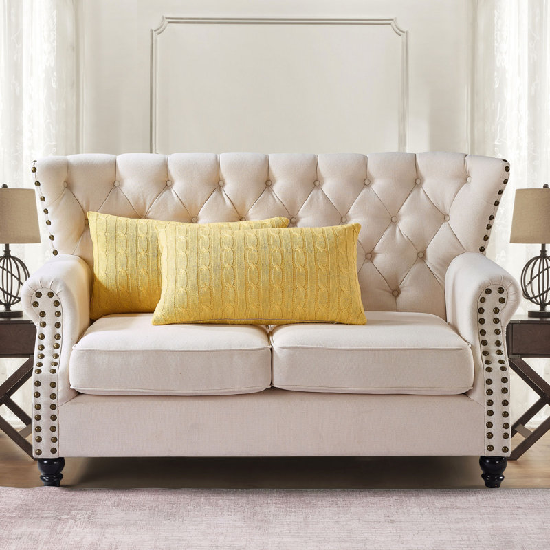 Rectangular Lumbar Cushion Cover, Jojoba Yellow