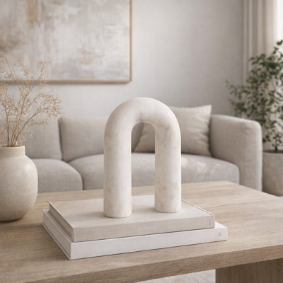 Rounded Horseshoe Marble Sculpture
