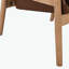Chaise d'appoint en similicuir, fauteuil de style Mid-Century moderne avec structure en bois massif, fauteuil de lecture avec dossier haut pour le salon-2099928448