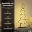 Metal Christmas Tree with Stand Black Steel-969756167