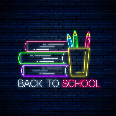 Neon banner by GenerationClash - Wrapped Canvas Square Print