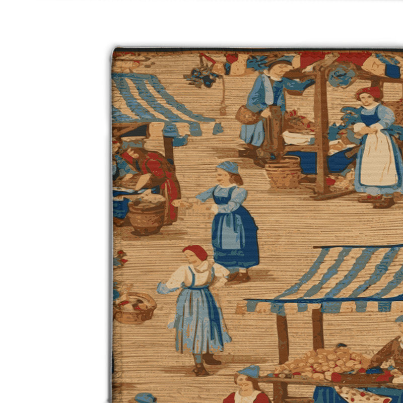 Tapis d'intérieur et d'extérieur brun français, Rectangulaire 8 pi x 10 pi