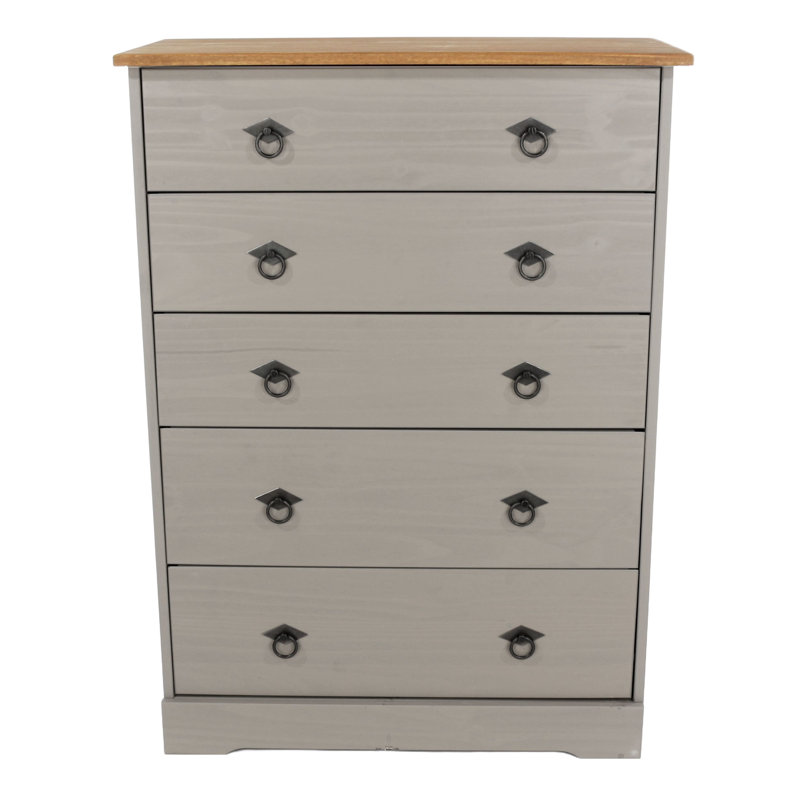 5 Drawer Chest of Drawers - Rectangular Corona Classic Design