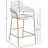 Izaki Upholstered Counter Stool with Metal Frame