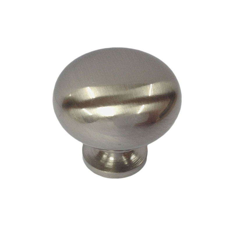 Multipack de boutons de champignon de 1 1/4 po de diamètre, Nickel satiné brossé