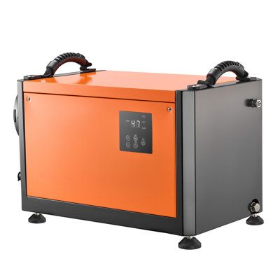 70 Pint Commercial Dehumidifier with Pump, Portable Crawl Space and Basement Unit, Auto Defrost, Heavy-Duty Galvanized Steel, Includes 2 Drain Hoses