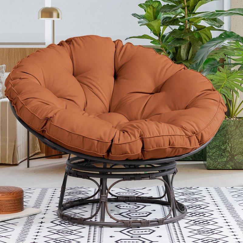 Chaise Papasan toutes saisons avec coussin Eneas, Orange