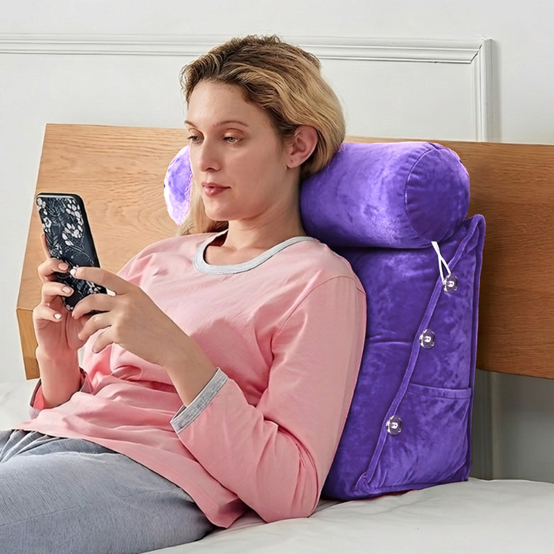 Housse et insert de traversin , Mauve