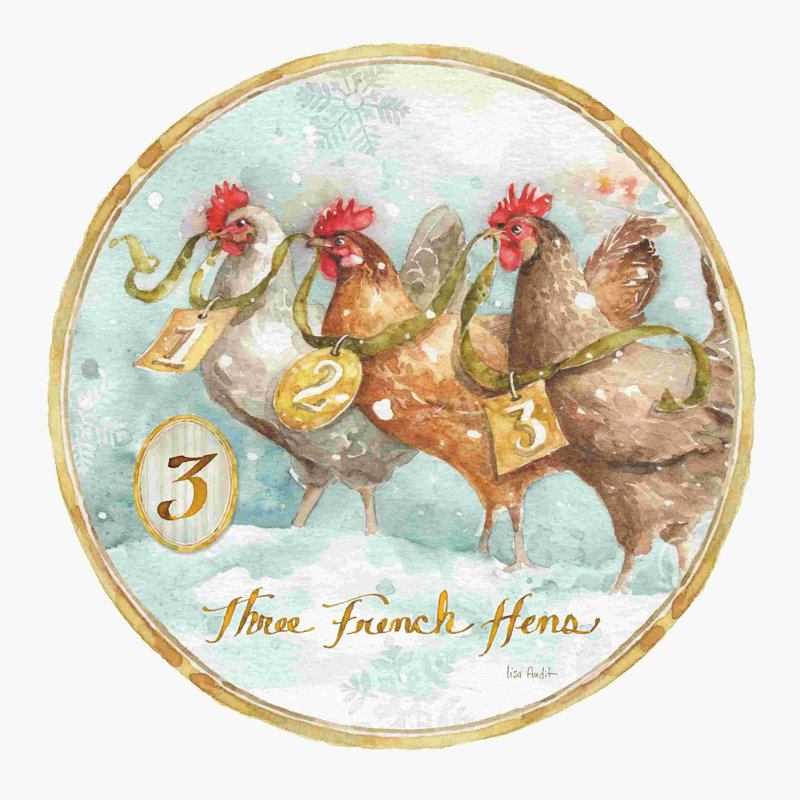 12 jours de Noël III, H 12 po x l 12 po