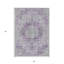 Tapis intérieur lavable à motif de médaillon floral 3 pi x 5 pi