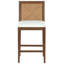 Tabouret de comptoir tissé Emilio-129437337