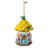 9"H Garden Resin Birdhouse with Roof,Yellow-1527552625