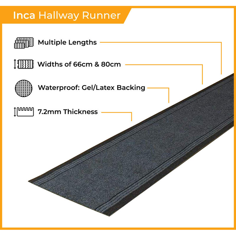 Runner Abby Striped Indoor Area Rug, Runner 570cm x 80cm