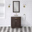 Chestnut 30" Carrara White Marble Countertop Bath Vanity with Faucet-1279720593-1222551935
