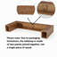 Console en bois massif 78,7 po - Style campagnard rustique