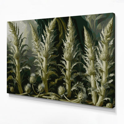 Art mural sur toile légumes vert cardon