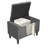 Friesen Polyester Blend Upholstered Storage Bench-183025400-183025402