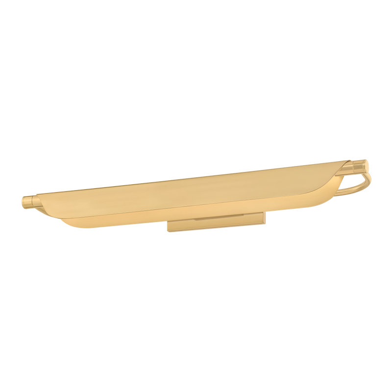 Tinwald Picture Light in Aged Brass, 15 W, 3.75" H x 27" W x 27" D