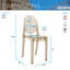 Ensemble de 4 chaises empilables en acrylique Ambre Ghost-2056485481-2056485483-2056485482