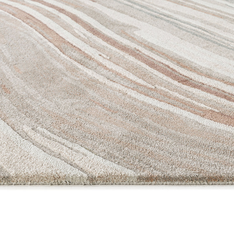 Alcove Rug: Modernist Hand Tufted Rug in Natural/Multi, Rectange 7'6" x 9'6"