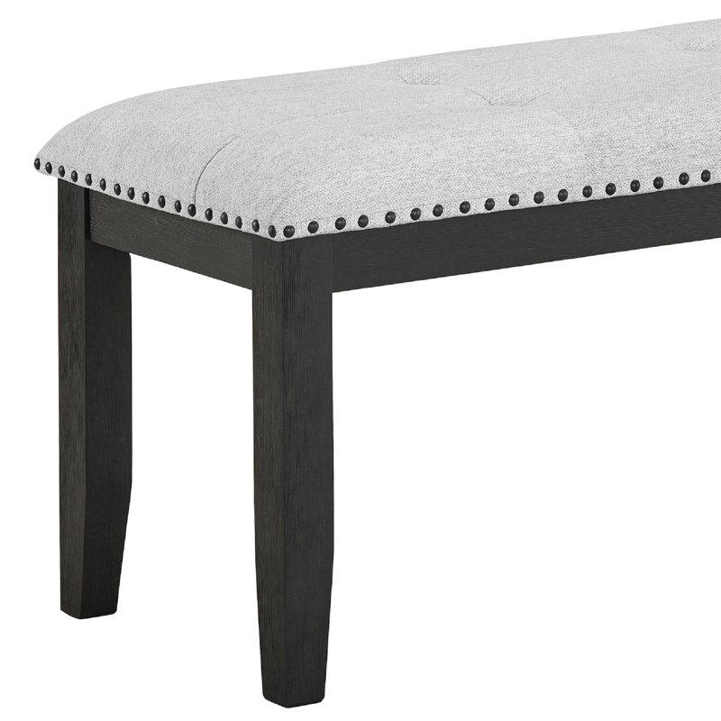 1pc Transitional Upholstered Dining Bench