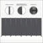 Paravent 8 panneaux pliable