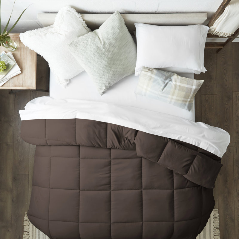 Édredon en duvet synthétique Simply Soft, Chocolat, Très grand