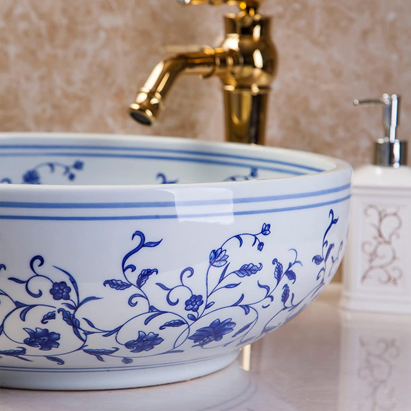 Lavabo vasque de salle de bain classique Dia.42Cm