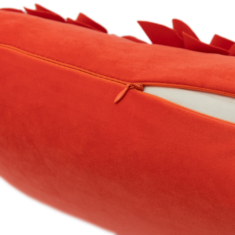  Sunflower Lumbar Rectangular Indoor/Outdoor Pillow Cover, Orange