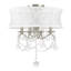 Lustre 4 lumières en nickel brossé