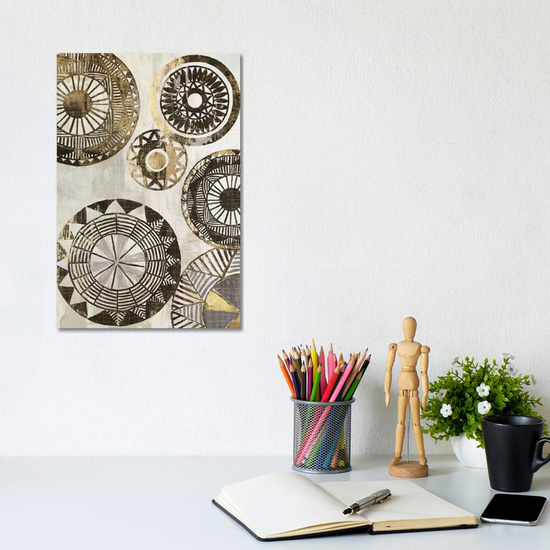 African Rings II by Tom Reeves - Wrapped Canvas Print, 20.32 cm H x 30.48 cm W