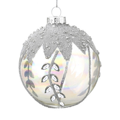 8cm Glass Bauble