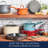 Rachael Ray Cook and Create Aluminum Nonstick Frying Pans / Skillet Set, 2 Piece, Almond