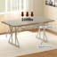 Table de cuisine extensible de style nordique, table de salle à manger extensible, avec base en tréteaux robuste
