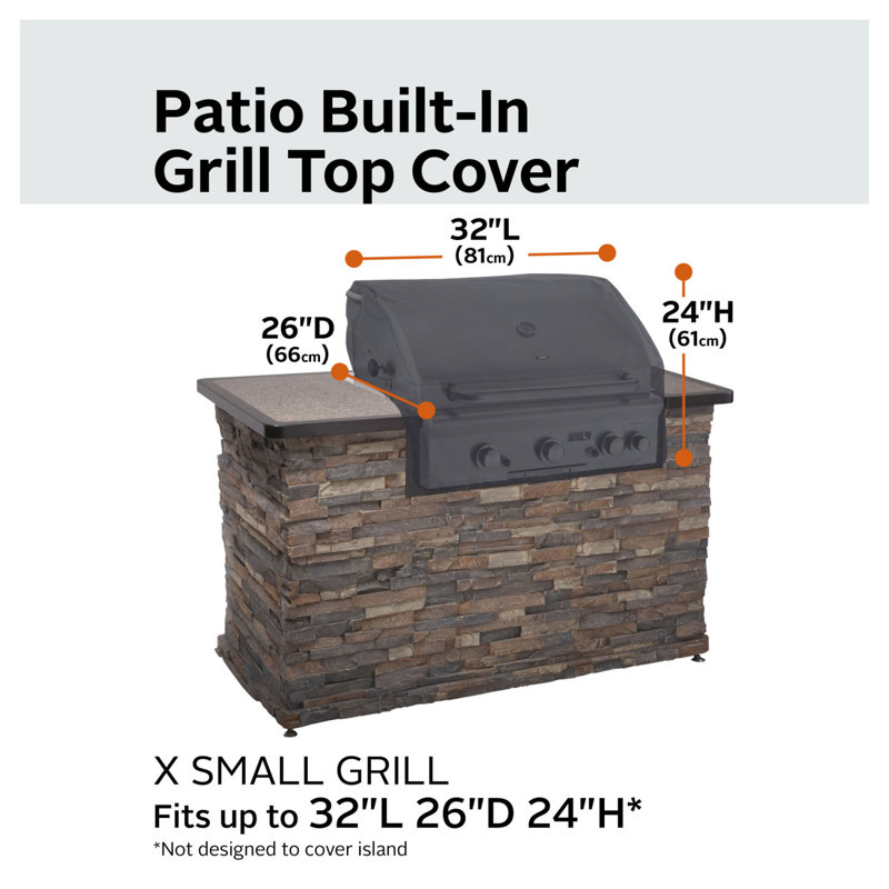 Arlmont & Co. Kristian 32'' W x 26'' D Grill Cover