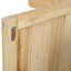 Îlot de cuisine extérieur en bois de sapin avec plateau en acier inoxydable-1672158145