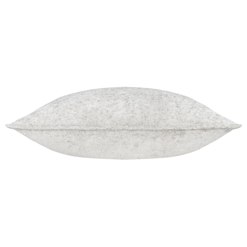 Lustre Square Cushion, Silver, Polyester