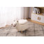 Upholstered Faux Fur Footstool
