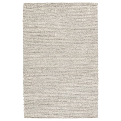 Scandinavia Dula Wool Area Rug in Pristine/Silver Filigree