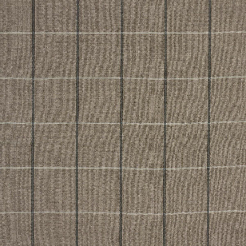 Schumacher X Caroline Z Hurley Taos Grid Fabric, Tan