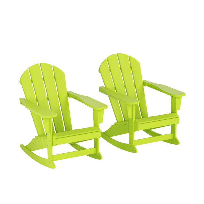 Chaise Adirondack à bascule Laguna, Limette