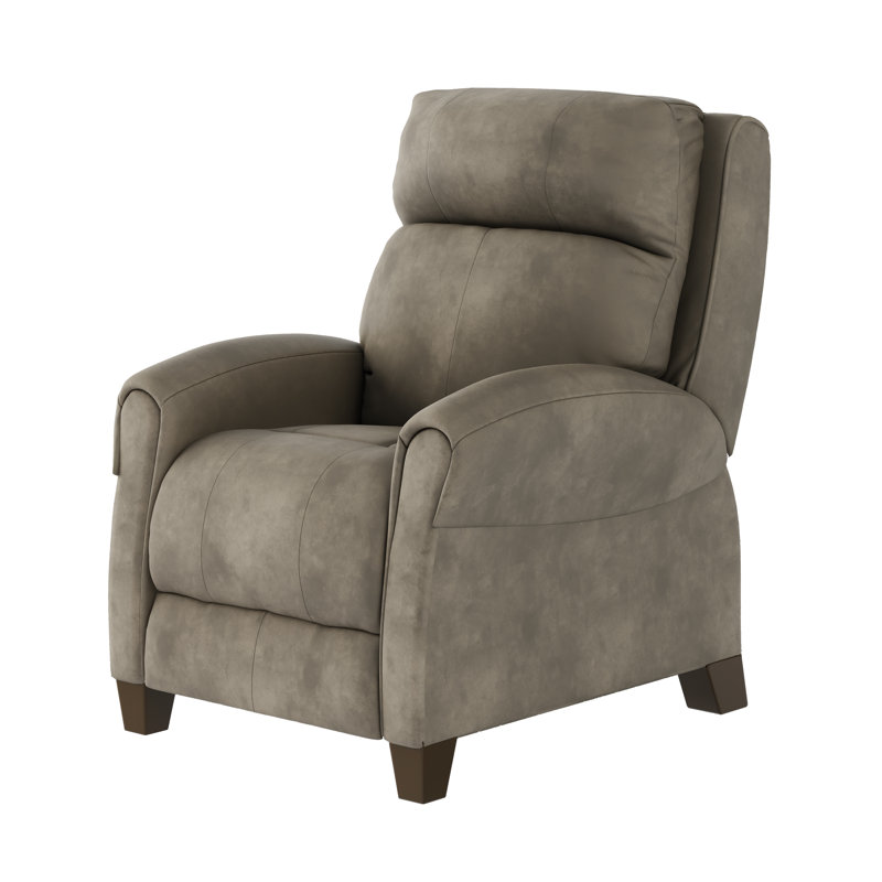 Fauteuil inclinable en cuir saturn avec appui-tête Saturn, Gris