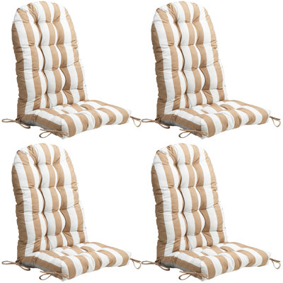 Coussin de siège et de dossier Adirondack pour l'extérieur et l'intérieur 5 po