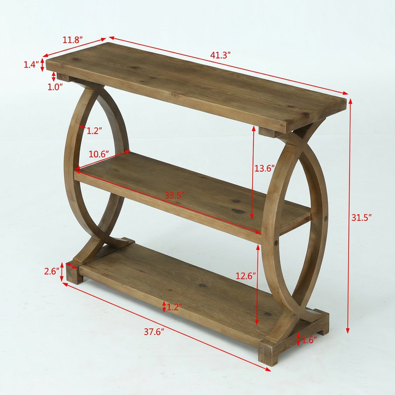 105cm Solid Wood Console Table