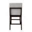 Ensemble de chaises à hauteur de comptoir Edwyn en lin et espresso gris (ensemble de 2)