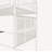 Twin sized loft metal bed with white for bedroom and dormitory, with built-in charging station and LED lighting-1425579735-1425579733