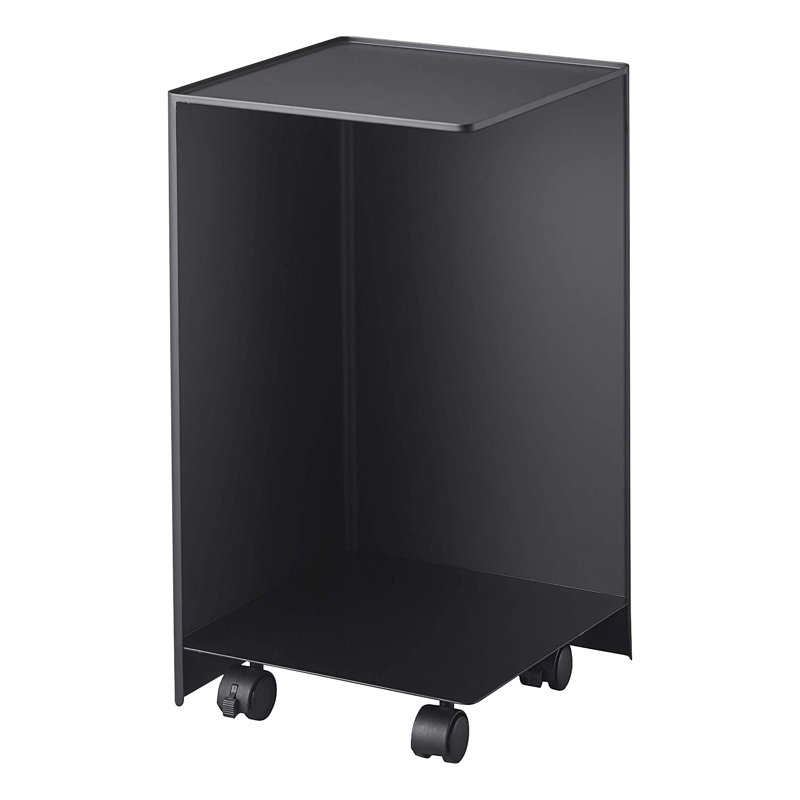 White Steel Rolling Bathroom Organizer with Wheels