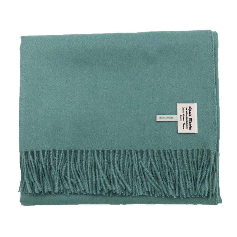 Jeté en alpaga , Aqua marine
