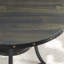 Table de bar ronde 3 pièces 36 po avec 2 chaises de pub cloutées en tissu-545243041