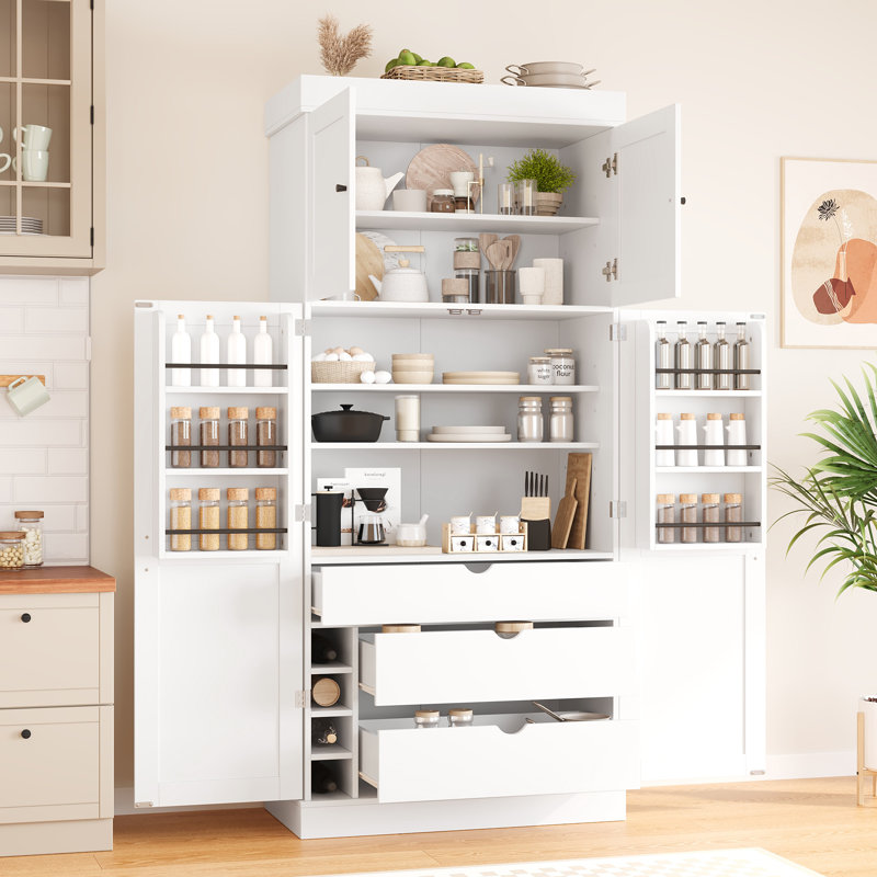 Armoire garde-manger Cedarvale, Blanc
